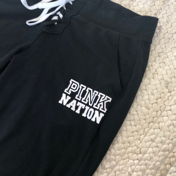 PINK Victoria’s Secret Lace Up Jogger Sweatpants - Picture 5 of 5